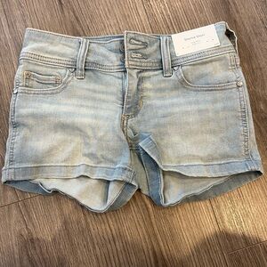 Hollister Stylish Light Blue Denim Shorts